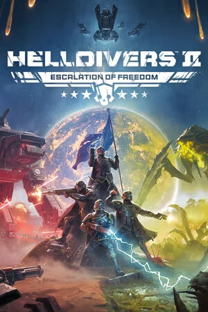 Helldivers 2, game co-op, shooter futuristik, Arrowhead Studios, Super Earth, Terminids, Automatons, game PC 2025, PS5 co-op game,