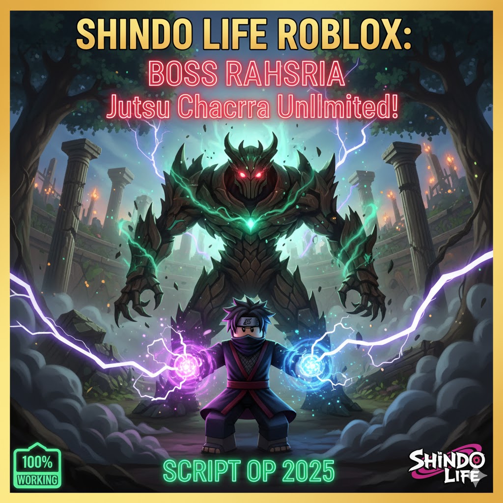 Shindo Life Roblox: Boss Rahasia Jutsu Chakra Unlimited! Script OP 2025