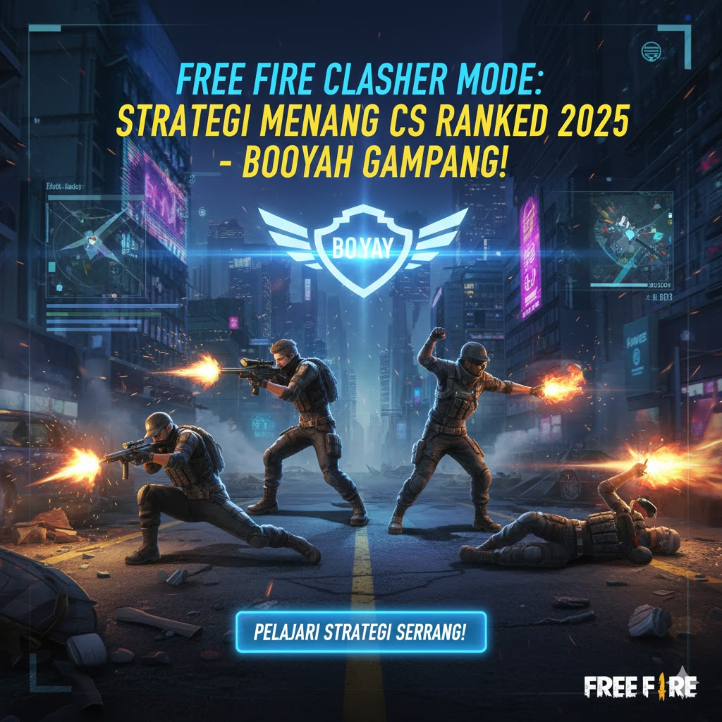 Free Fire Clasher Mode: Strategi Menang CS Ranked 2025 - Booyah Gampang!