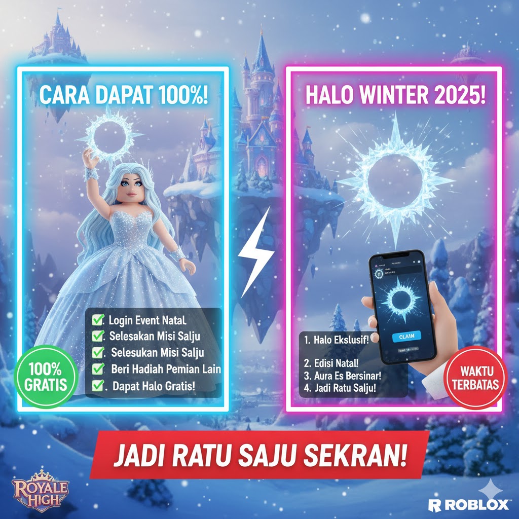 Royale High New Halo Winter 2025, Cara Dapat 100%!