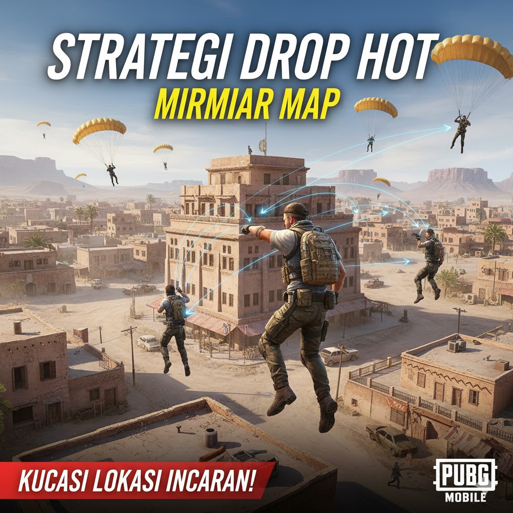Strategi Drop Hot PUBG Mobile Miramar 2025 - Booyah di Hot Drop!