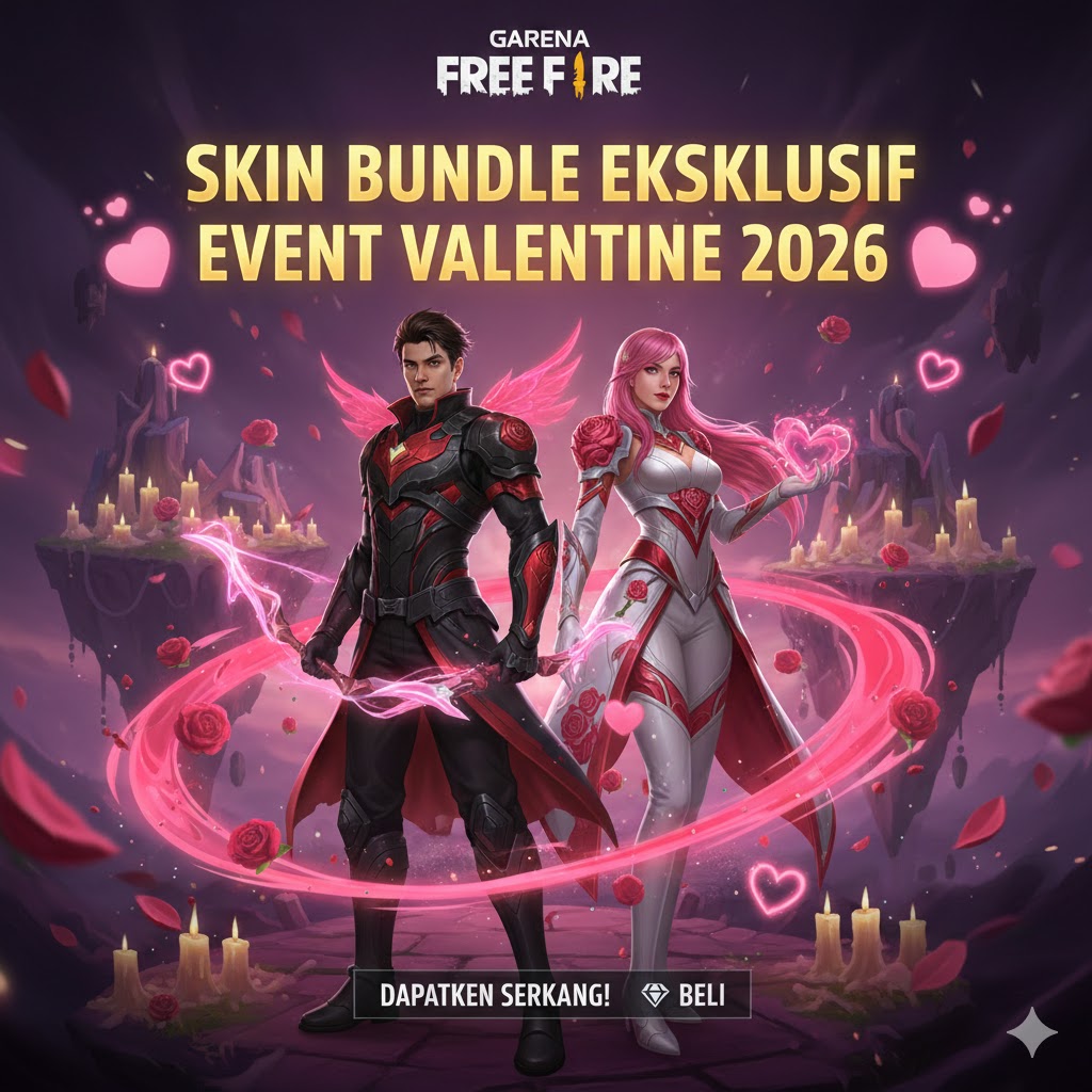 Skin Bundle Eksklusif Free Fire Event Valentine 2026: Klaim Gratis!