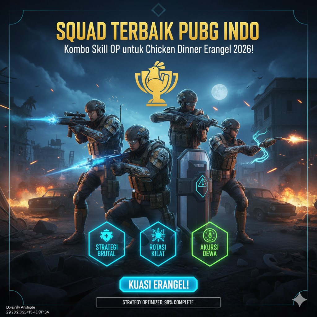 Squad Terbaik PUBG Indo: Kombo Skill OP untuk Chicken Dinner Erangel 2026!