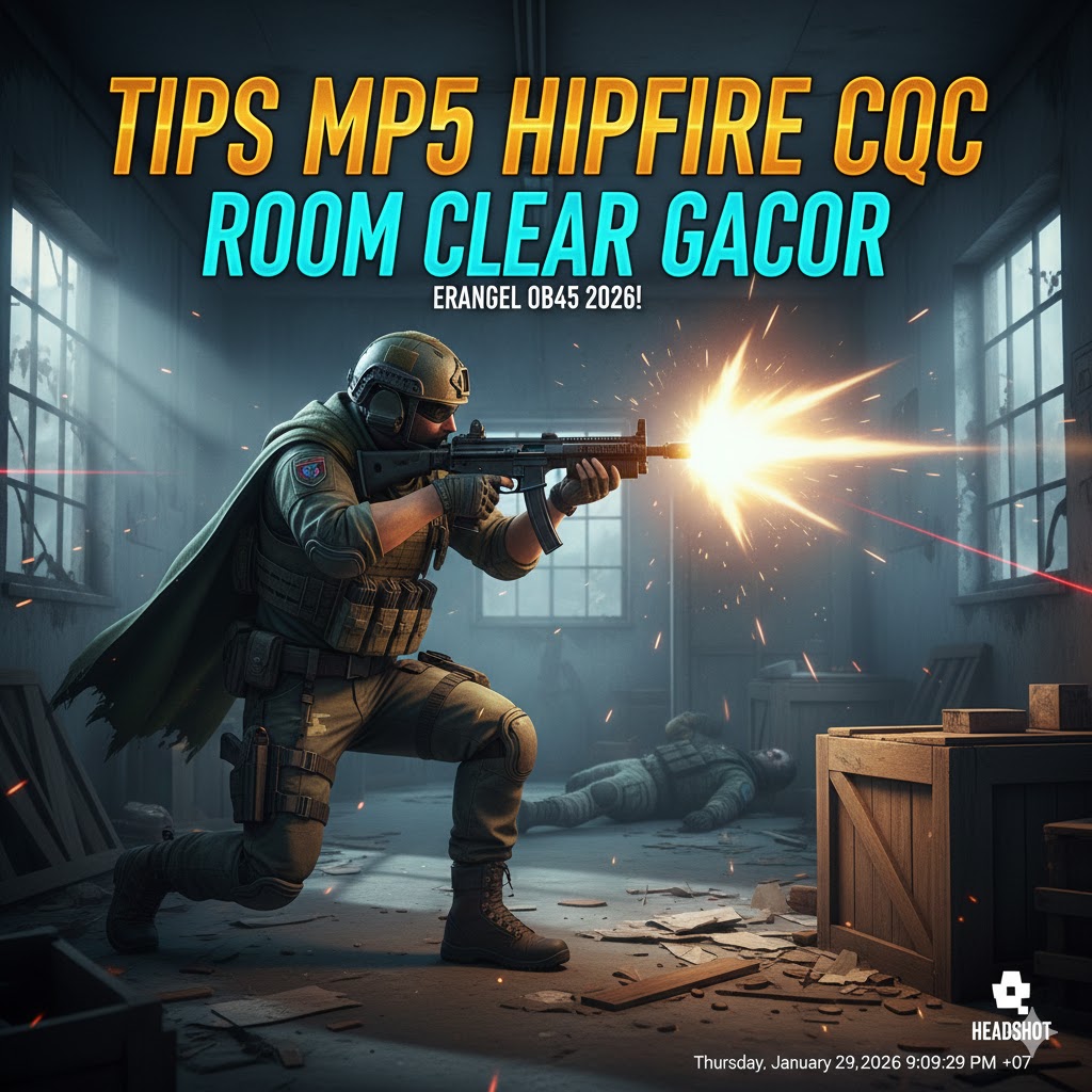 Tips MP5 Hipfire CQC PUBG: Trik Room Clear Gacor Erangel OB45 2026!