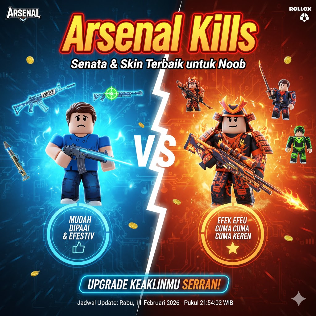 Arsenal Kills: Senjata & Skin Terbaik untuk Noob 2026