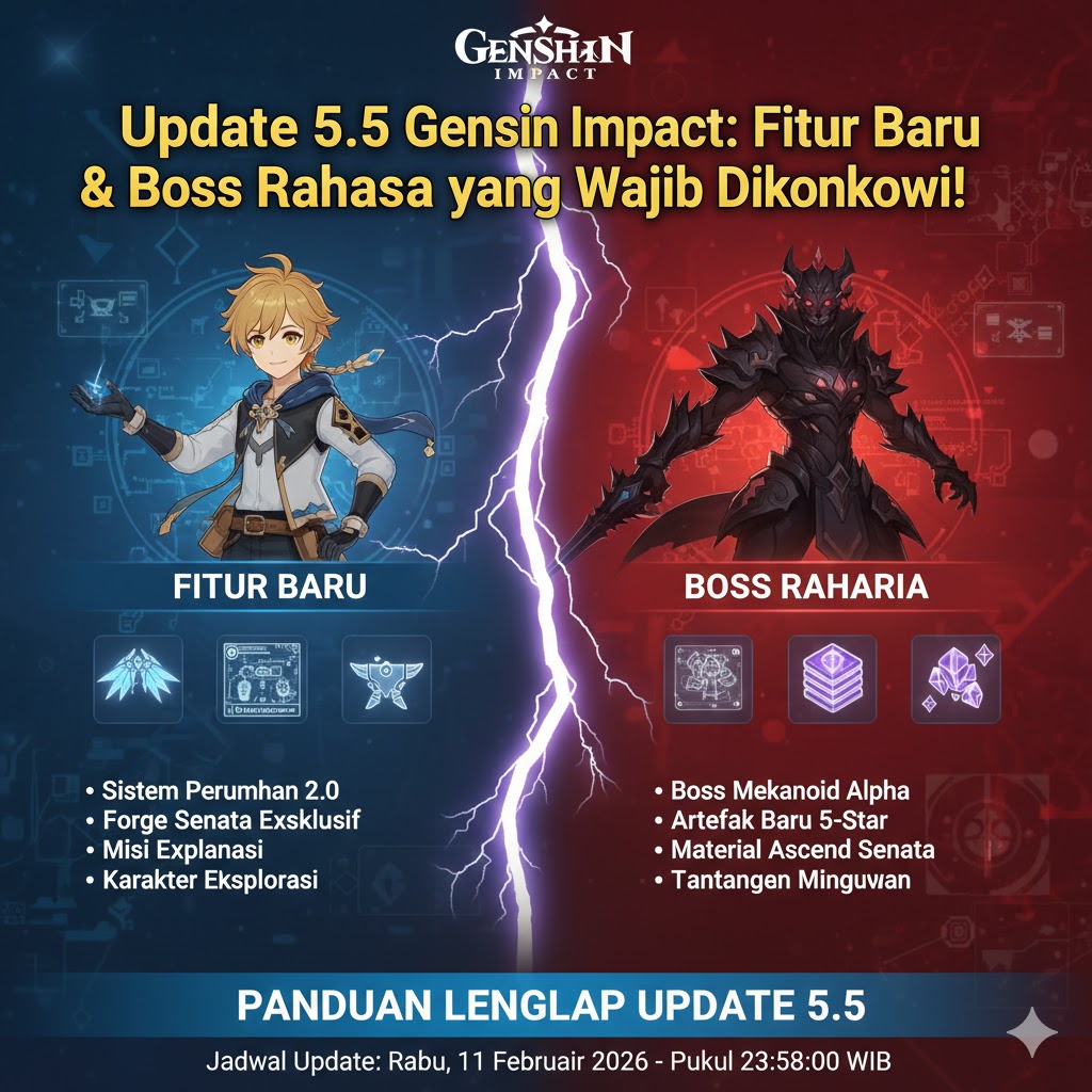 Update 5.5 Genshin Impact: Fitur Baru & Boss Rahasia yang Wajib Diketahui!