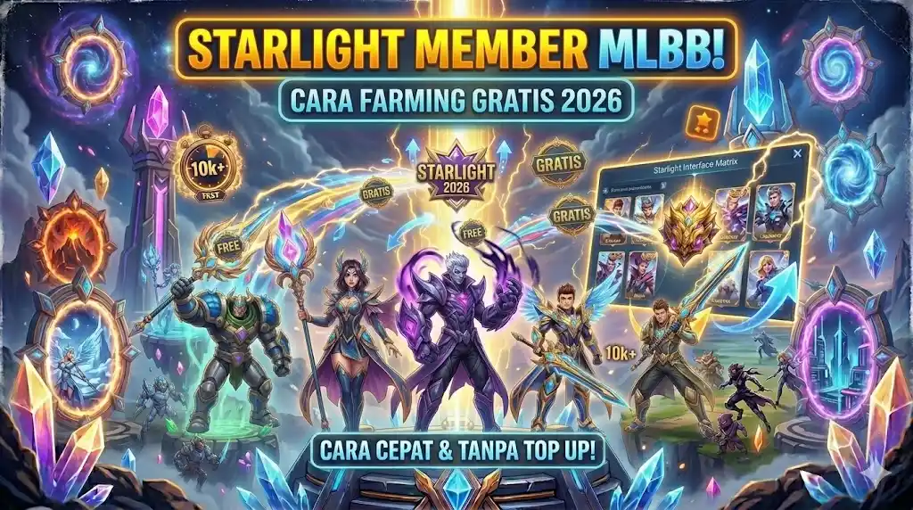 Cara Farming Starlight Member Mobile Legends Gratis 2026