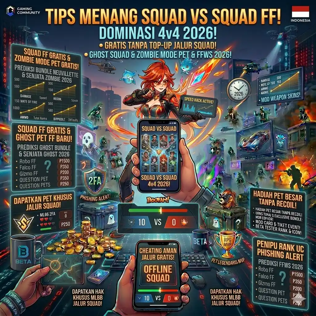 Tips Menang Squad vs Squad Free Fire – Dominasi 4v4 2026!