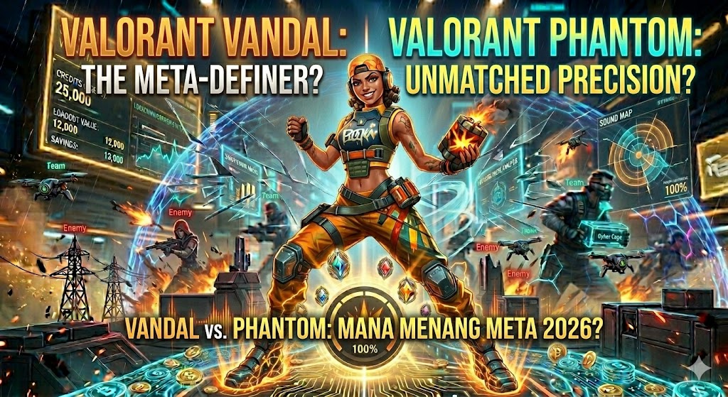 Valorant Vandal vs Phantom: Mana Menang Meta 2026?