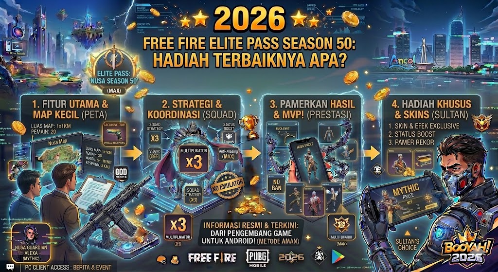 Free Fire Elite Pass Season 50: Hadiah Terbaiknya Apa?